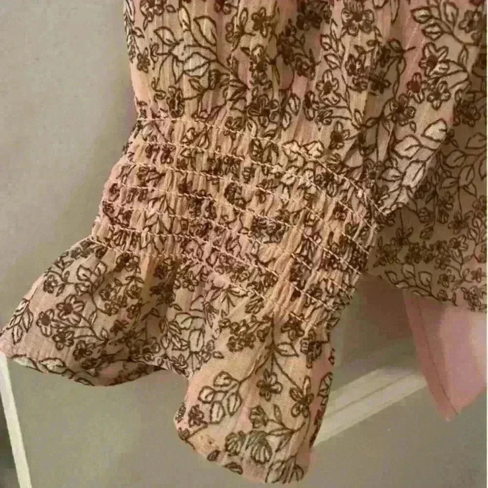 New Ann Taylor Loft Women’s Petite XS Floral Ruffle Blouse W/Camisole - Picture 6 of 10